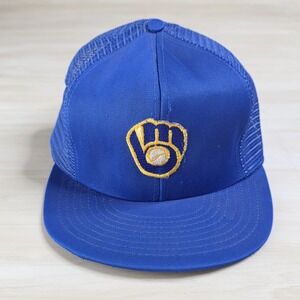 Active Generation Brewers Snapback Hat Mesh Trucker Deadstock